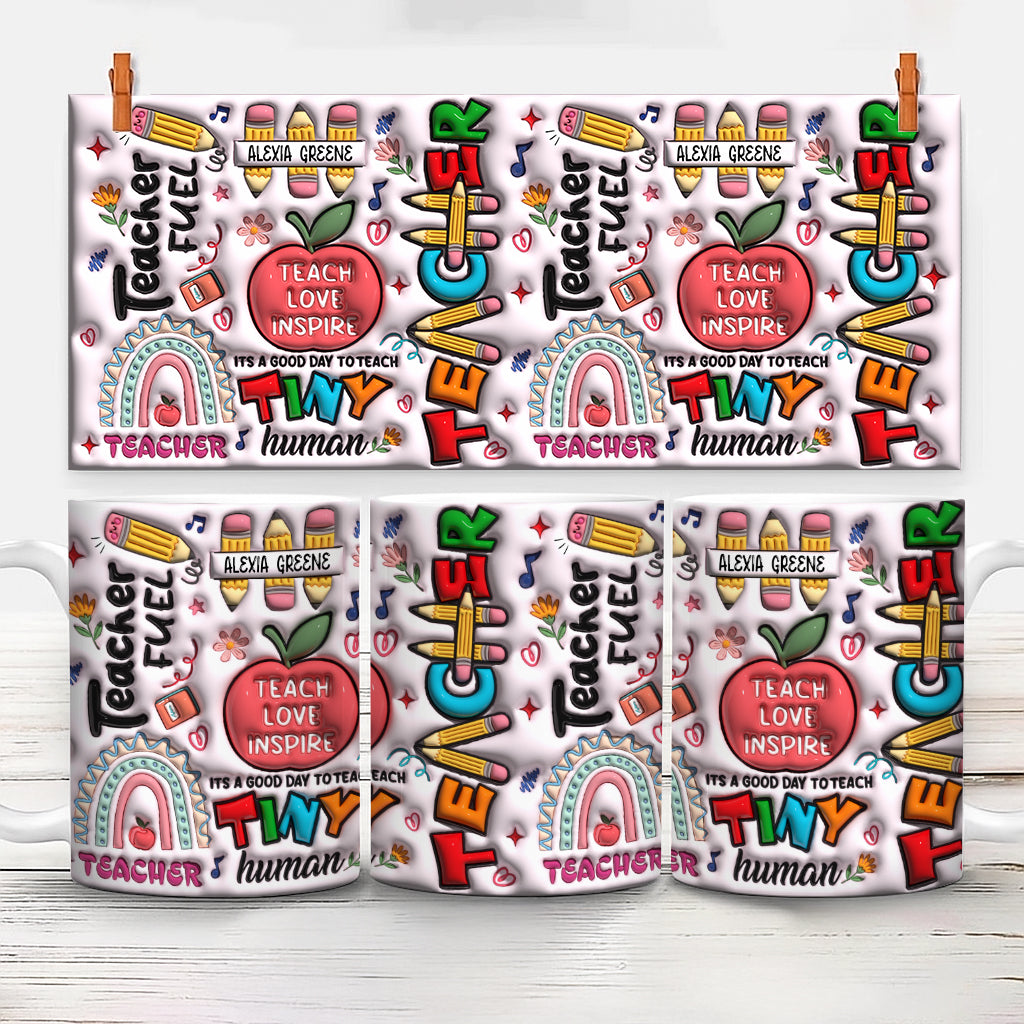 Custom Name Gift For Teacher 3D Inflated Effect Mug TH10 894213