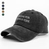 Justice for Charlie Kirk Washed Denim Baseball Cap HO82 65764