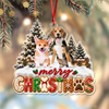 Custom Pet Photo Merry Christmas Acrylic Ornament Pet Lover Gift, Festive Christmas Tree Decoration LM32 670291