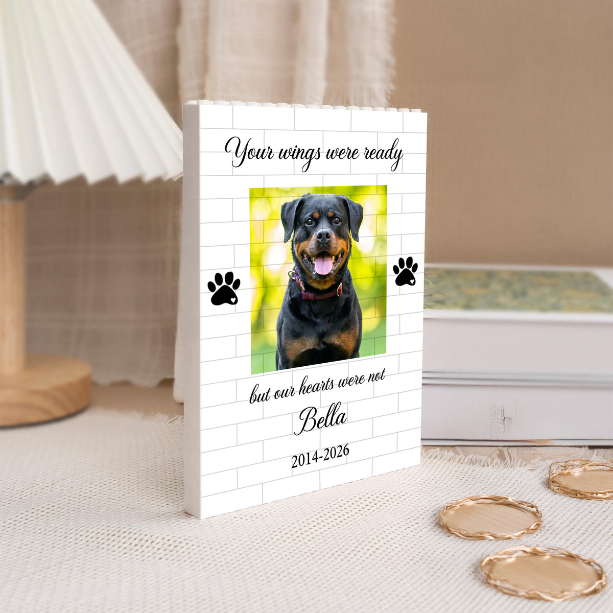 Custom Photo You Were My Favorite Hello And My Hardest Goodbye Memorial Building Block HA75 920518