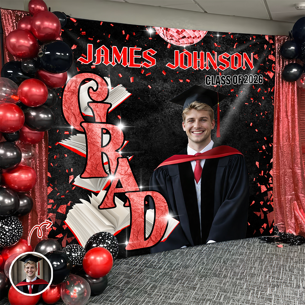 Custom Photo Golden Hour Congratulation Graduation's Day Party Backdrop LM32 899375