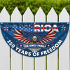 Custom Family Name America 250 Years of Freedom Non-Pleated Fan Flag CH07 910570