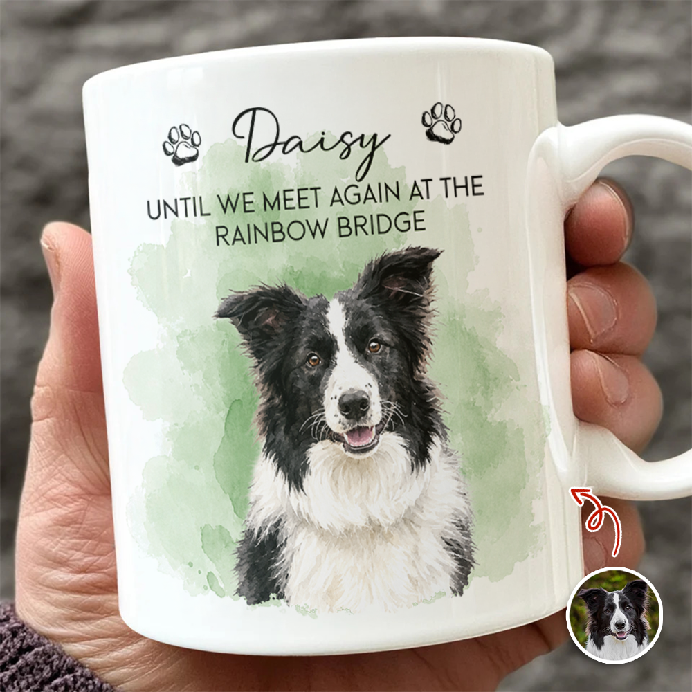 Custom Photo Pet Watercolor White Mug Loss Of Pet Gift CH07 180280