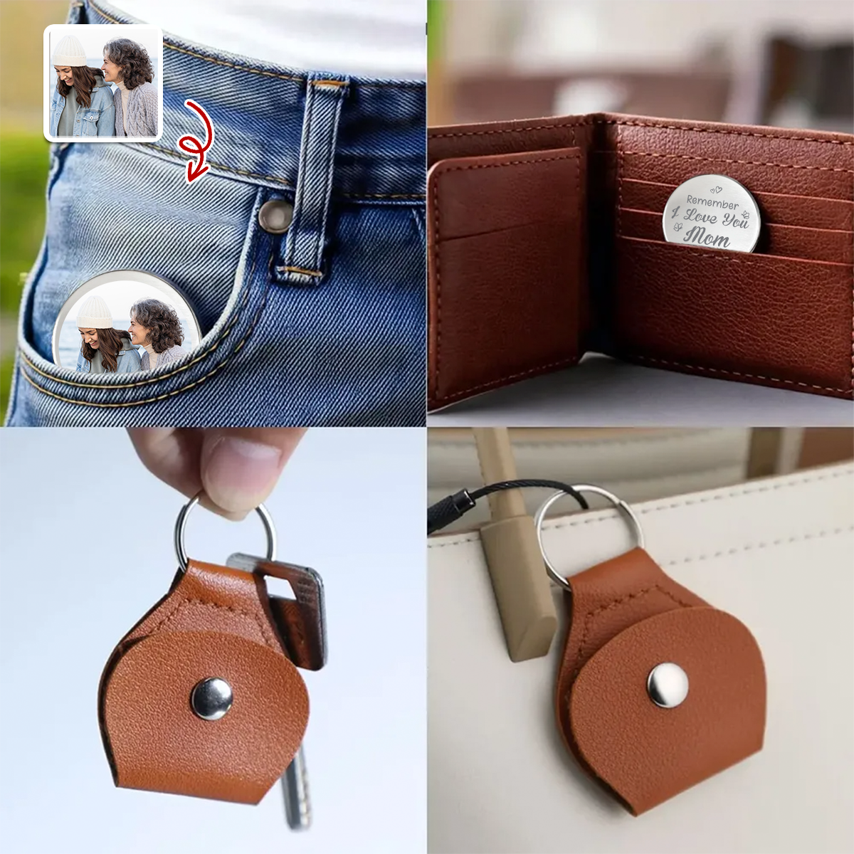 Custom Photo Always Know You Are Loved Personalized Pocket Hug Mother's Day Gift For Mom, Grandma HA75 920724