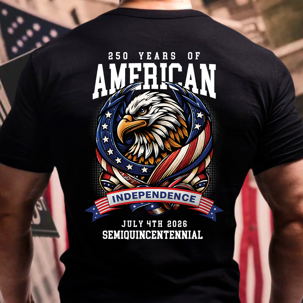 America 250th Celebration 250 Years Eagle Back Shirt HA75 920924