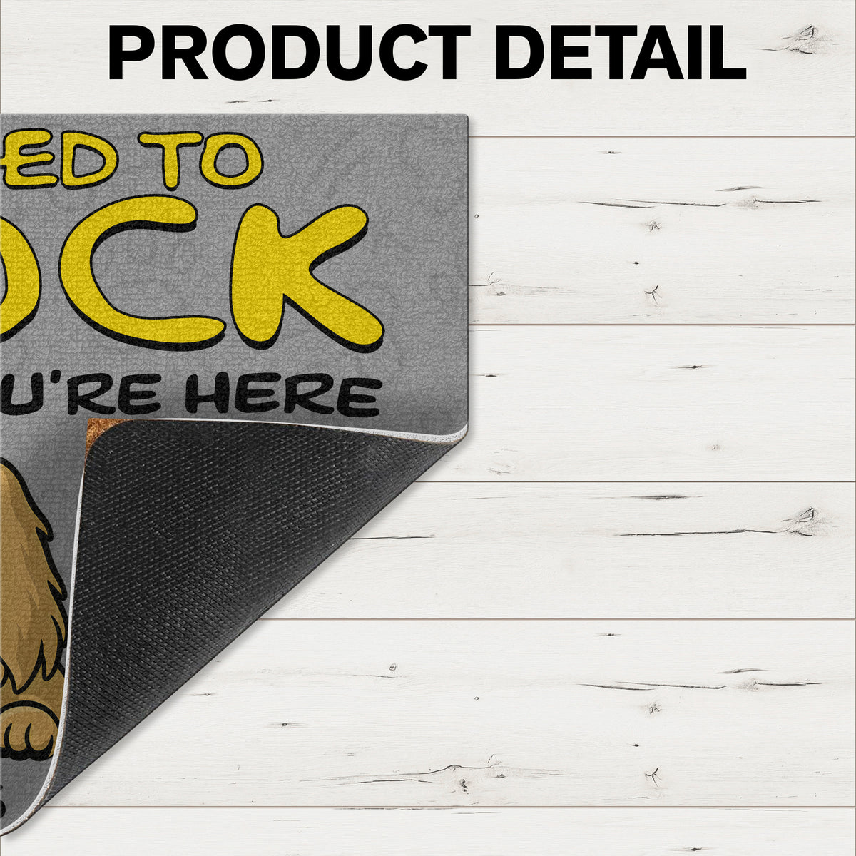 Custom Dog Photo No Need To Knock Personalized Doormat For Dog Lovers LM32 893357