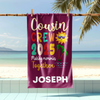 Personalized Name Matching Cousin Crew Family Trip Beach Towels LM32 893447