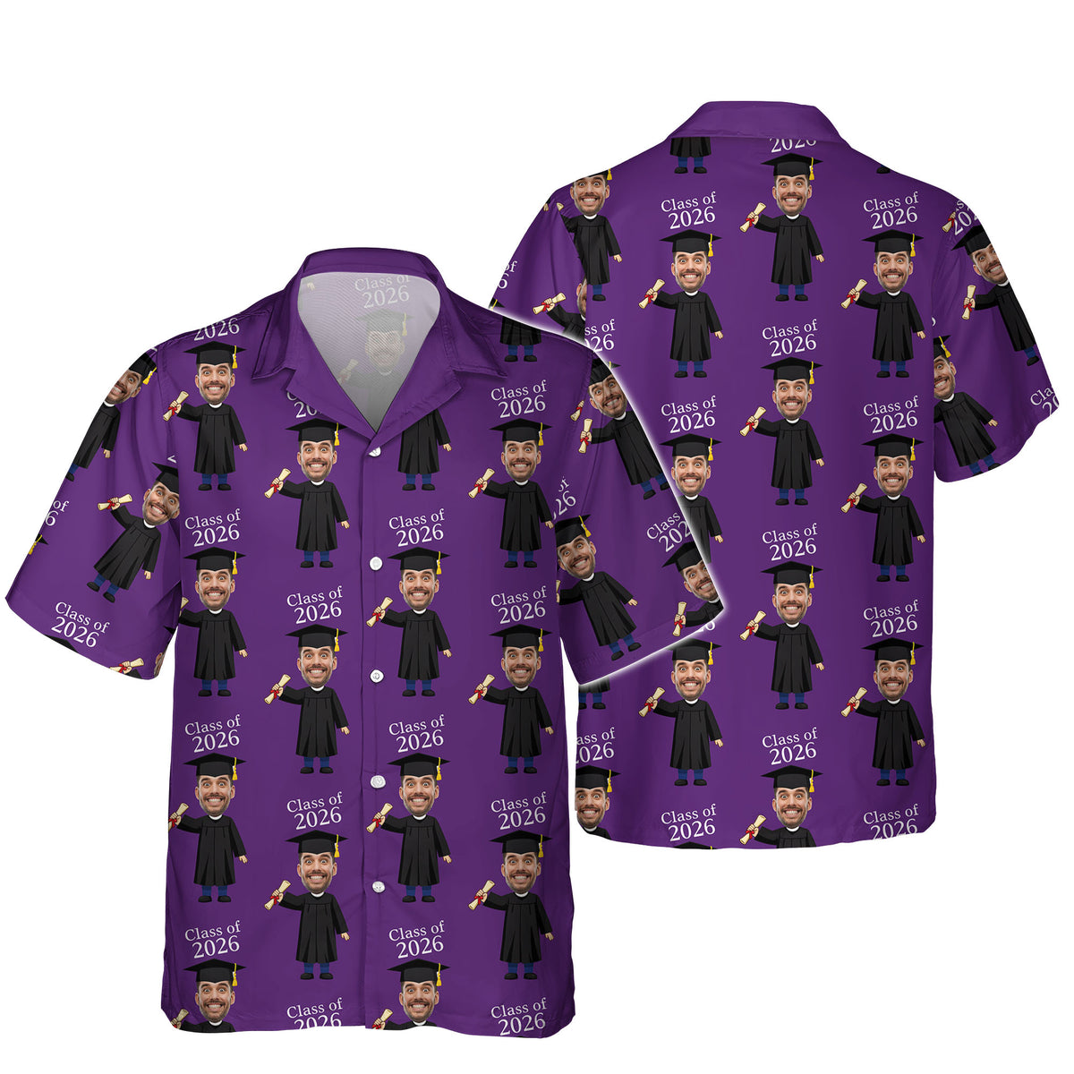 Custom Face Class of 2026 Graduation Hawaii Shirt HA75 920506