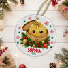 Personalized Dumpling Squishy Ceramic Ornament, Fun Family Christmas Gift HO82 903656