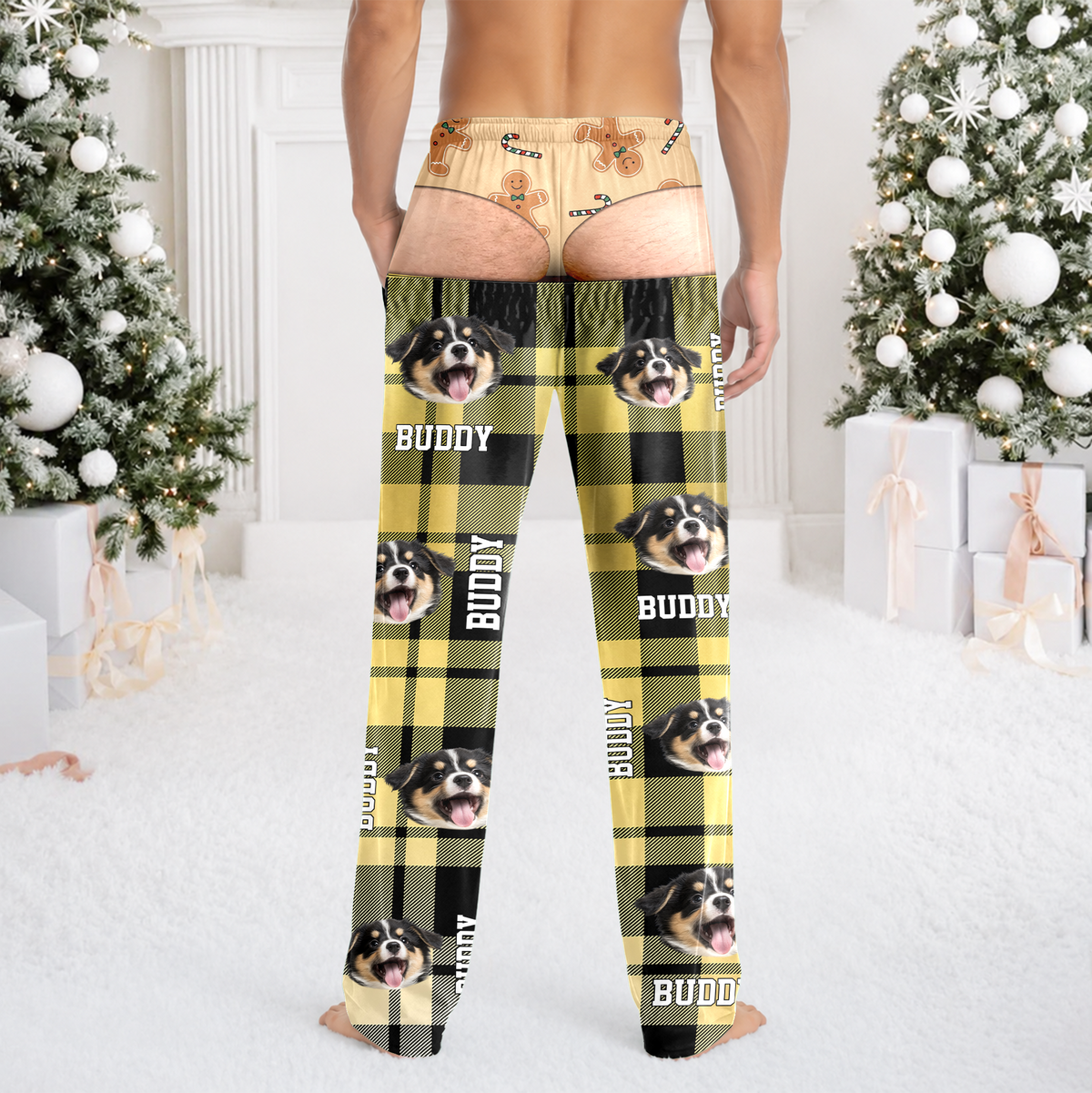 Custom Pet Photo Funny Sweatpants Christmas Birthday Gifts For Husband, Son, Grandson, Brother, Grandpa, Dad TH10 170671