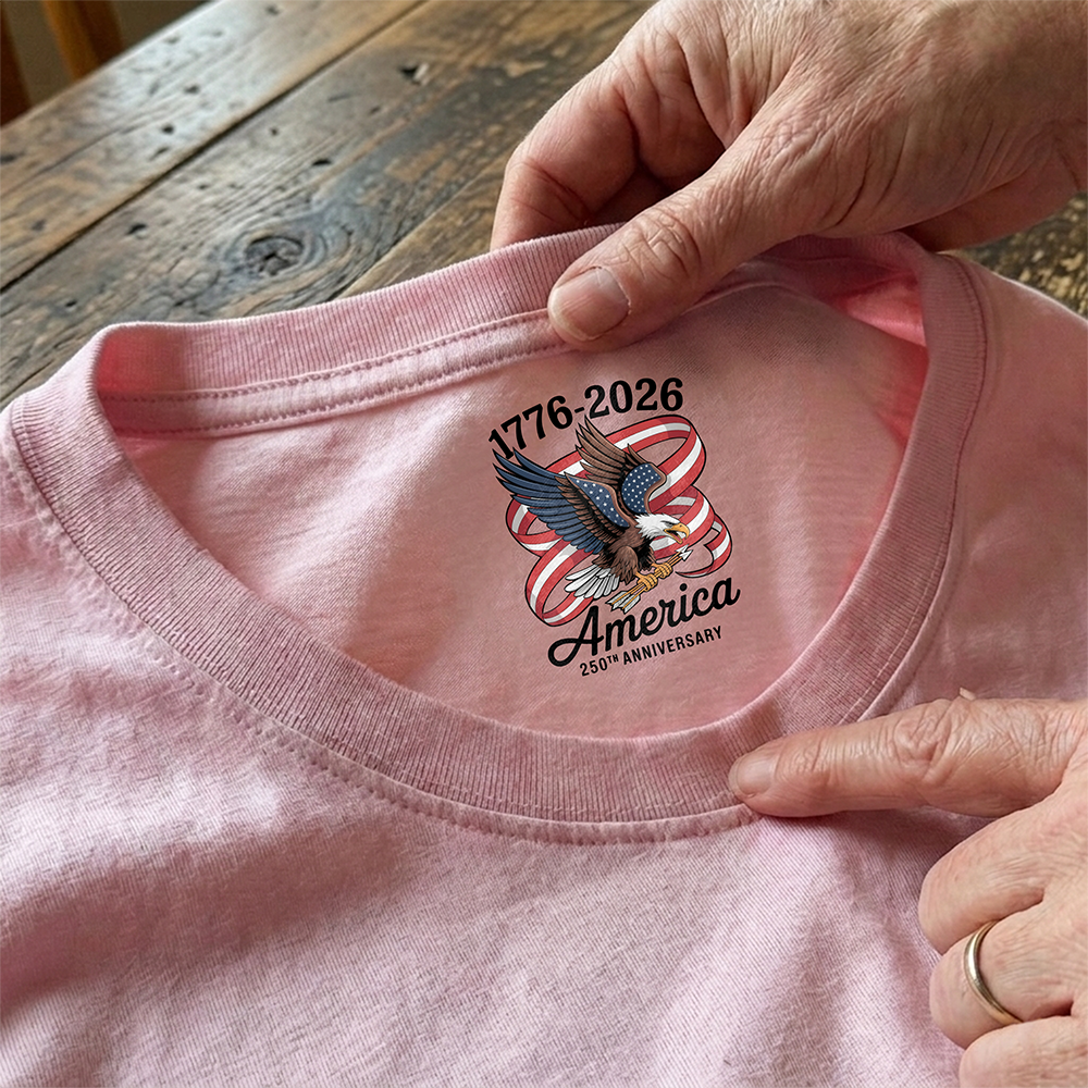 America 250Th Anniversary 1776-2026 Eagle Us Flag Back Neck Shirt CH07 910922