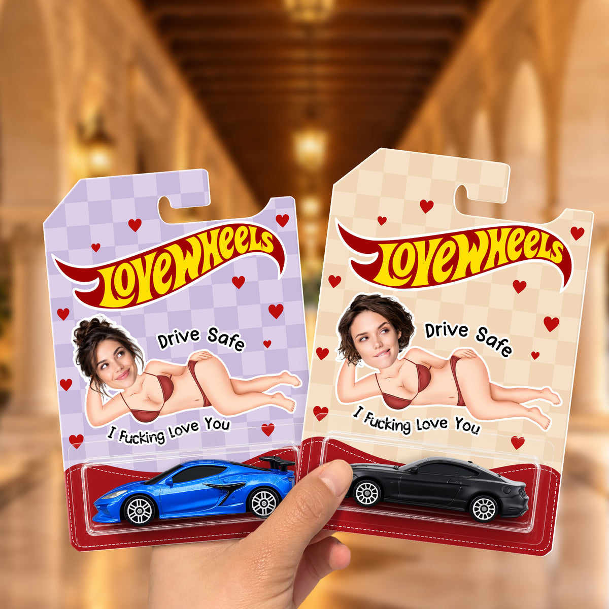 Custom Photo Drive Safe I F*cking Love You Wheels - Funny Gifts For Husband, Wife HO82 903894
