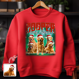 Custom Dog Photo Christmas Sweatshirt TH10 896269