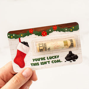 Personalized Gift Merry Christmas BRUH Money Holder Card LM32 897325