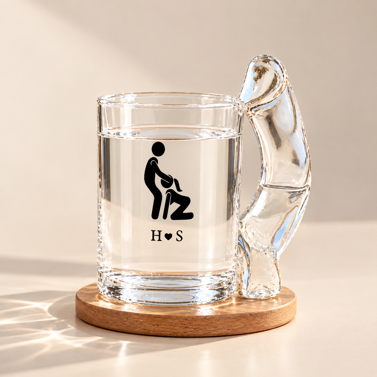 Personalized I F*cking Love You Either Way Works Naughty Glass Mug CH07 180644