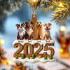 Xmas With Dog Acrylic Ornament Personalized Gift For Christmas HO82 900116