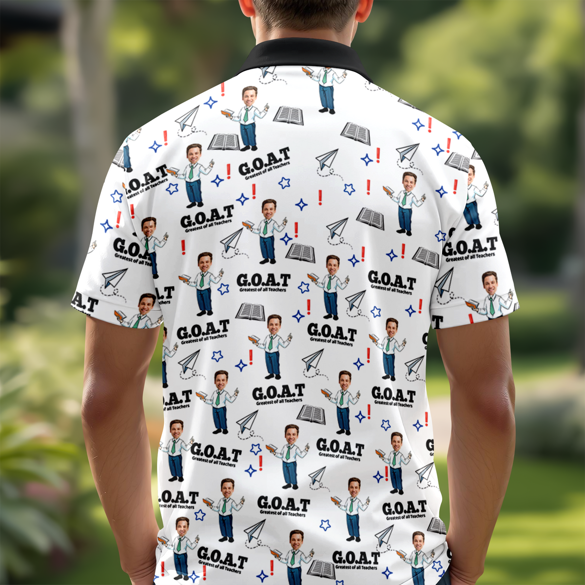 Custom Photo Male Teacher Greatest Of All Teachers Polo Shirt Gift For Teacher HA75 892636