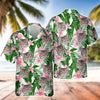 Custom Photo Funny Face Cat Family Vacation Tropical Pattern Hawaii Shirt HA75 892310