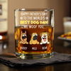 Personalized To The World Best Dog Dad Print Rock Glass Gift For Dog Lovers HO82 893730