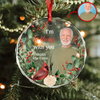 Custom Photo I'm Always With You Memorial Glass Circle Ornament HO82 900044