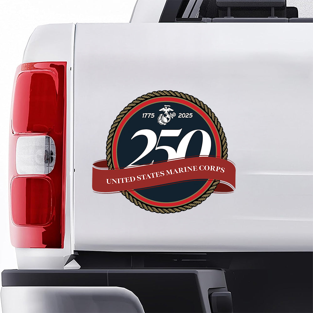 United States Marine Corps 250th Birthday Seal Car Sticker HO82 900738