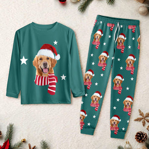 Custom Dog Christmas Photo Sleepwear Matching Clother For Dog Lovers CH07 896682