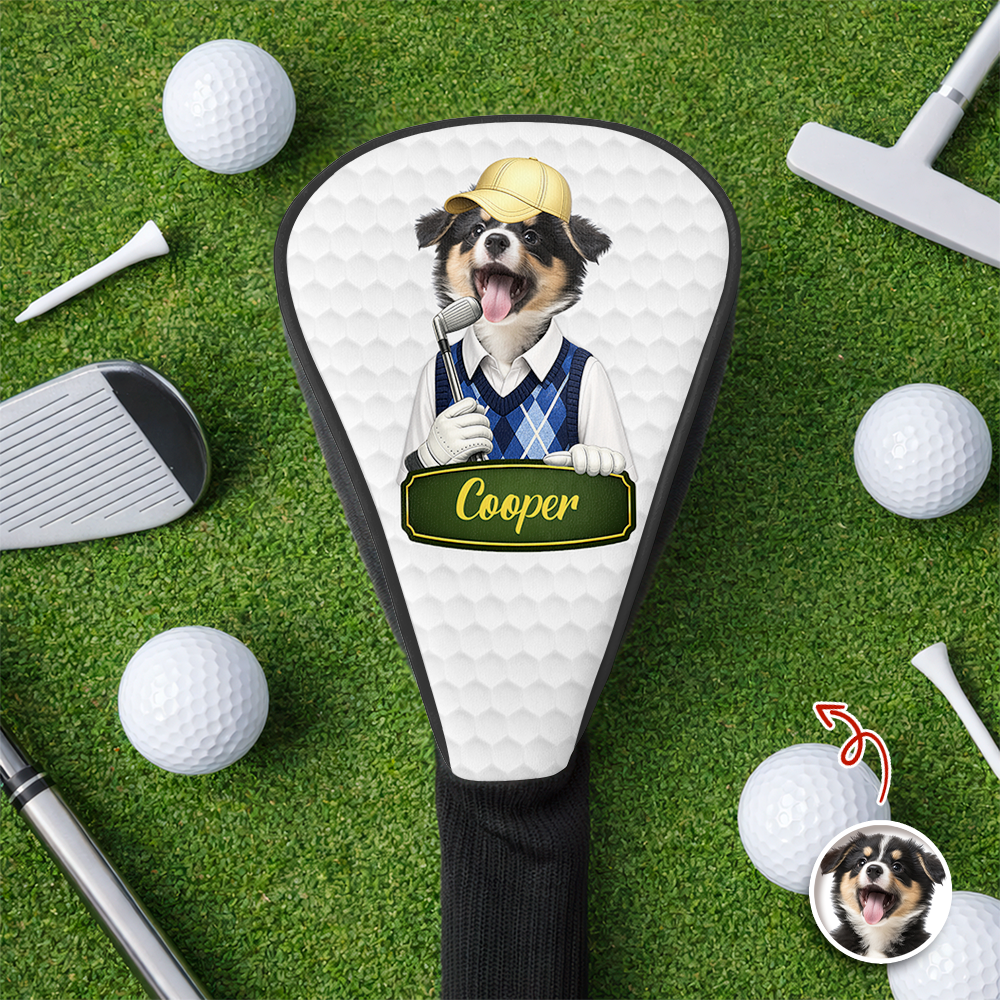 Custom Cute Dog Cat Photo Golf Club Head Cover - Gift for Golfers HA75 921296