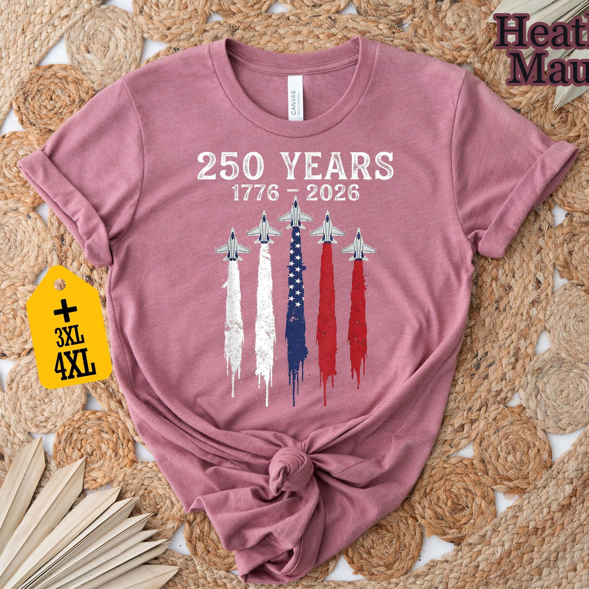 USA 250 Years Patriotic Jet Fighter Shirt, Independence Day Tee LM32 669047