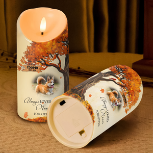 Custom Pet Photo Always Loved Never Forgotten Memorial LED Candle LM32 895893