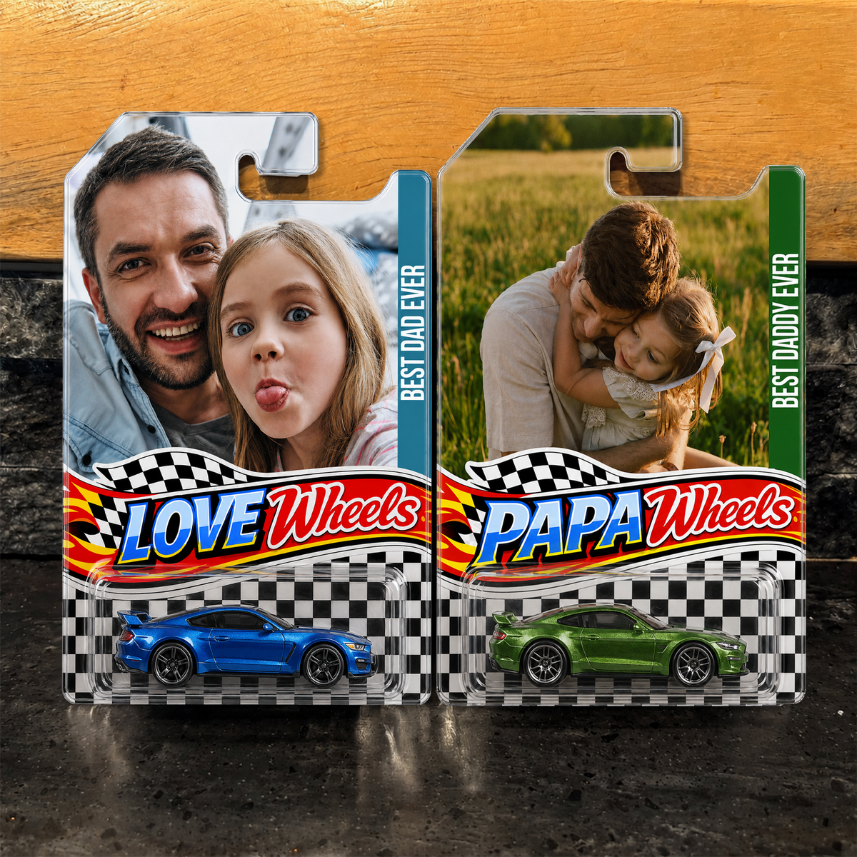 Personalized Dad Wheels Toy Car Photo Gift For Father’s Day CH07 911680