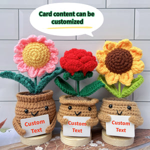 Personalized Gift For Teacher Thank You For Helping Me Grow Crochet Plant LM32 893797