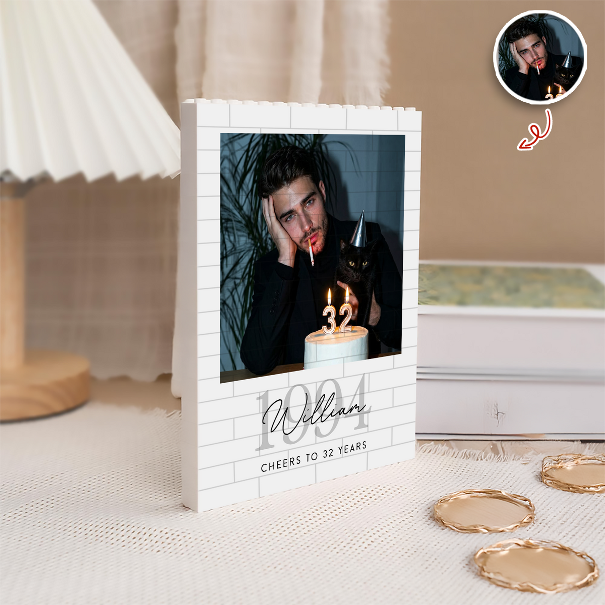Custom Photo Building Brick Blocks Birthday Gift For Him Her LM32 669475