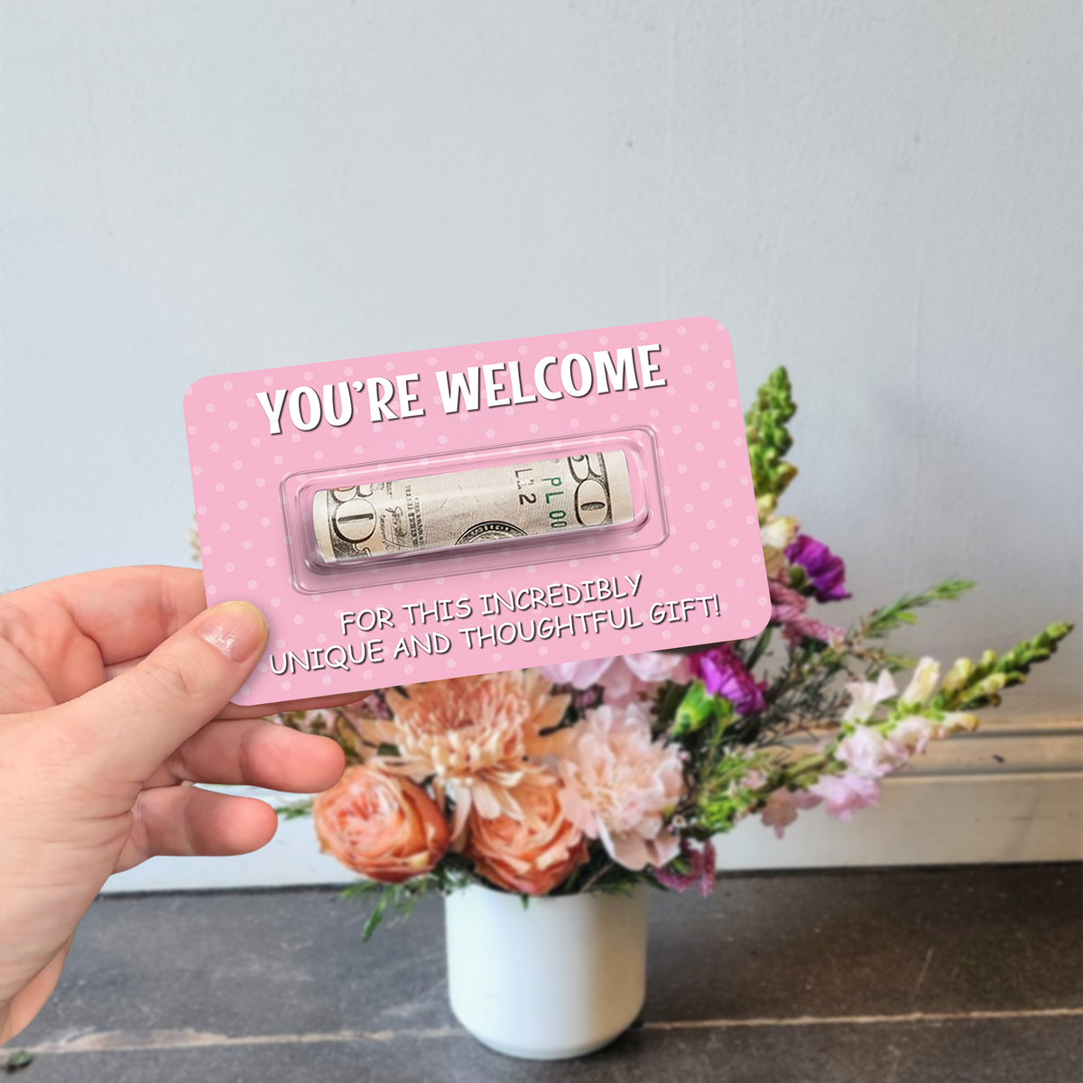 Personalized Funny Christmas Money Holder Card, Holiday Cash Gift For Family , Best Friends CH07 180484