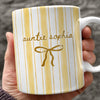 Custom Name Auntie Bow Print Full Mug - Personalized Gift for Aunt LM32 899805