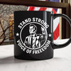 Stand Strong Charlie Kirk - Voice Of Freedom Memorial Black Mug LM32 65535