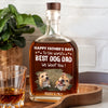 Custom Photo To The World Best Dog Dad Whiskey Bottle TH10 894049