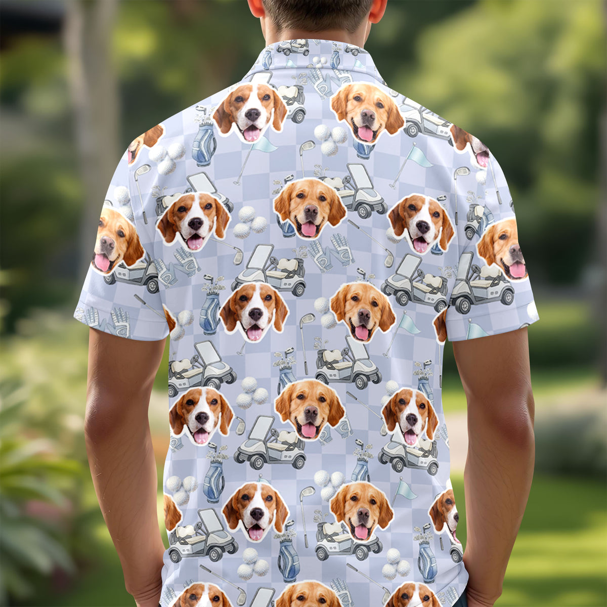 Custom Pet Photo Golf Polo Shirt Gift For Golfer, Golf Lovers, Dog Cat Lovers HO82 900840
