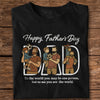 Custom Portrait Photo Happy Father's Day Dad With Kid Embroidered Shirt LM32 893537