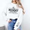Personalized This Mom Wears Her Heart On Her Sleeve Printed Sweatshirt LM32 899095