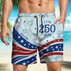 Custom Name America 250 Years Anniversary 1776-2026 Beach Shorts HO82 901872