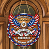 Personalized Family Name 250 Years of Freedom Eagle Door Sign HA75 920920