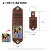 Custom Photo I Love You Daddy Metal Tag Leather Keychain - Father's Day Gift LM32 669139