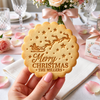 Personalized Family Name Merry Christmas With Flying Santa Cookie Stamp - Holiday Baking Gift For Family HA75 919636