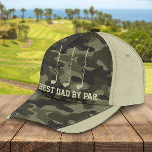 Personalized Best Dad By Par Golf Classic Cap LM32 893491