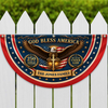Personalized God Bless America 250 Years Of Freedom Non-Pleated Fan Flag LM32 669289
