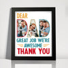 Custom Photo Dear Dad Great Job We're Awesome Thank You Picture Frame Gift For Father's Day HO82 893964