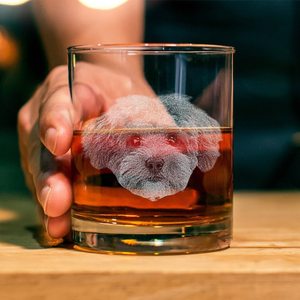 Custom Pet Photo This Papa Belong To Dog Engraved Whiskey Glass CH07 895736
