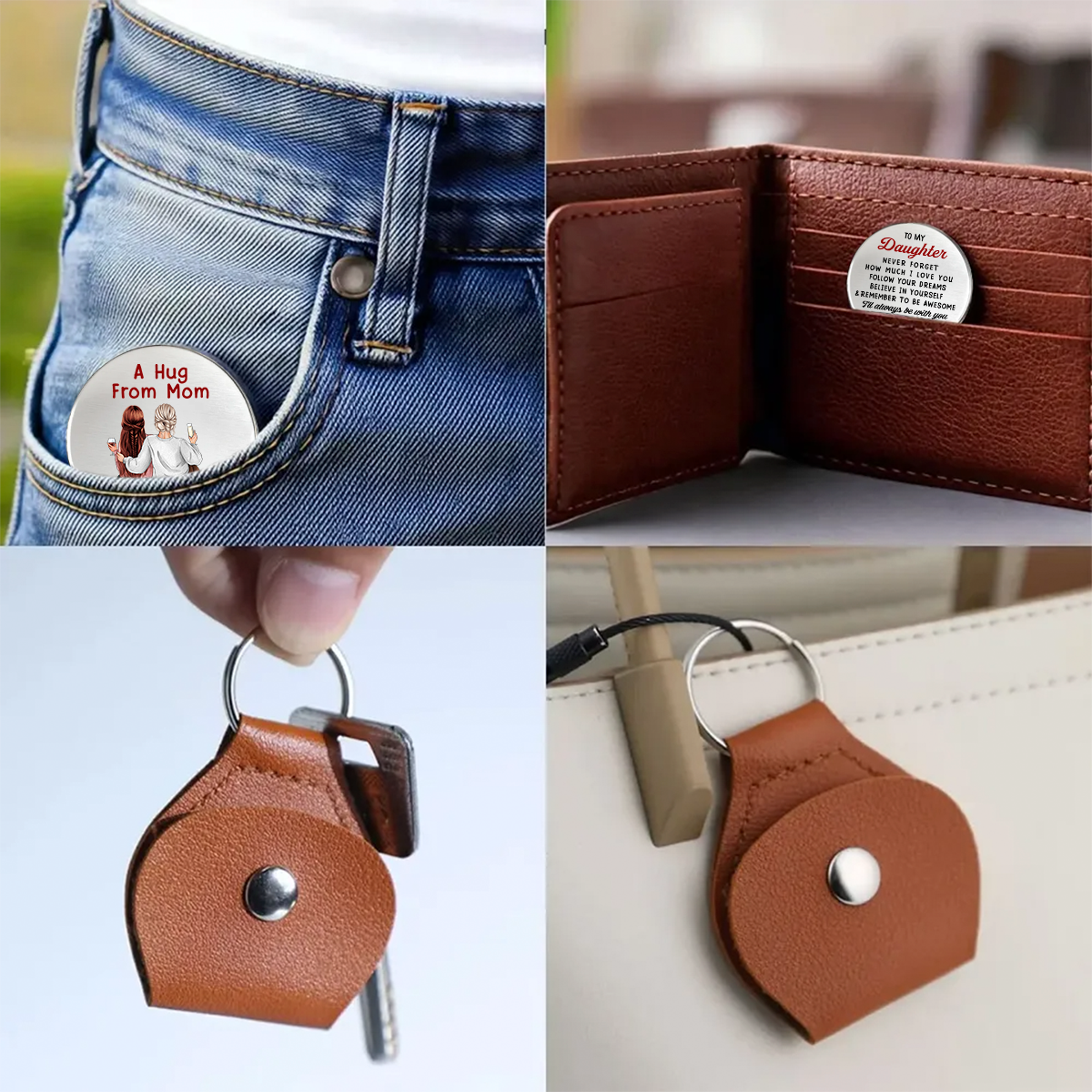 Personalized A Hug To Keep Pocket Hug Birthday Gifts For Mom, Daughter HO82 900786