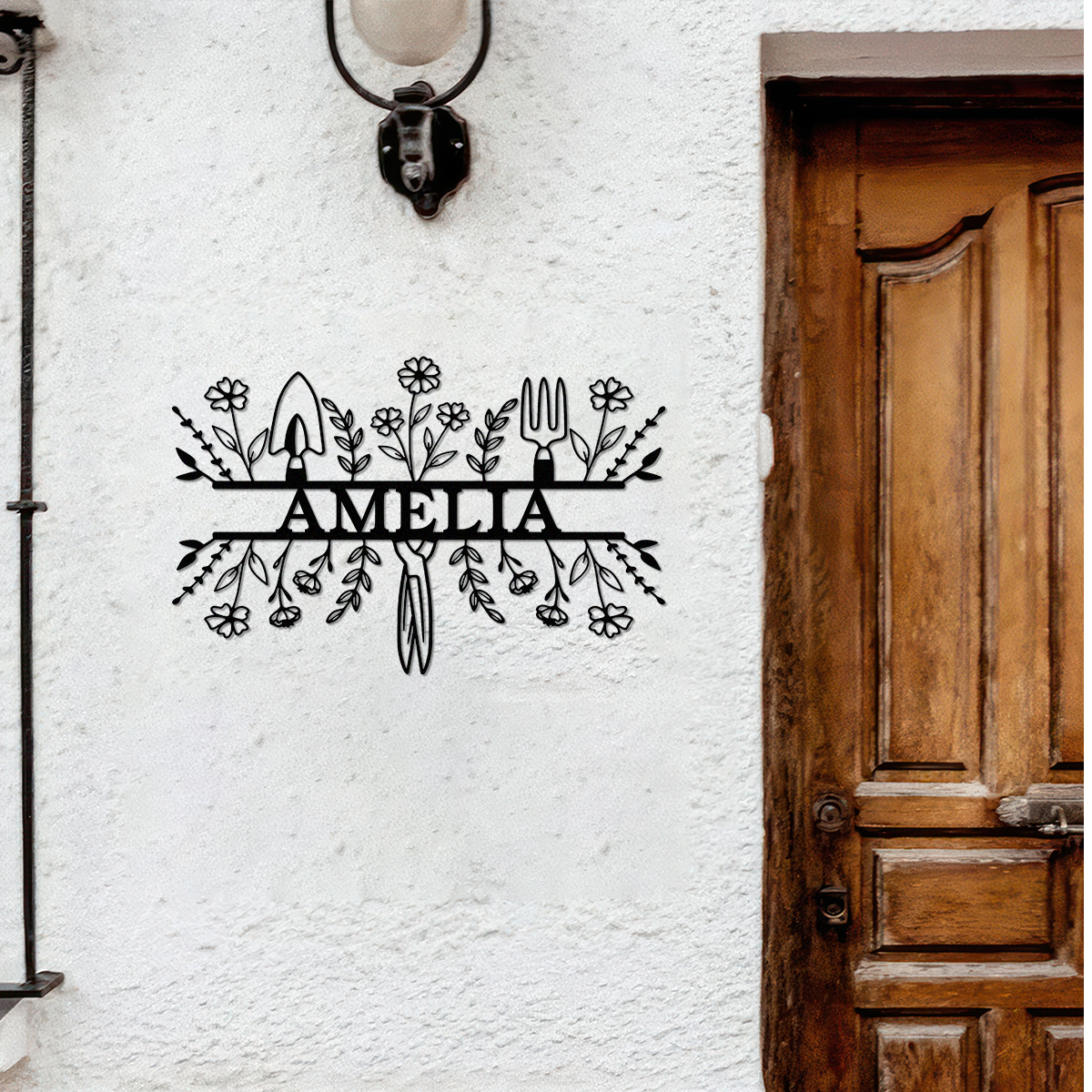 Custom Name Grandma's Garden Monogram Metal Sign Gift for Gardener, Metal Yard Decor LM32 899243