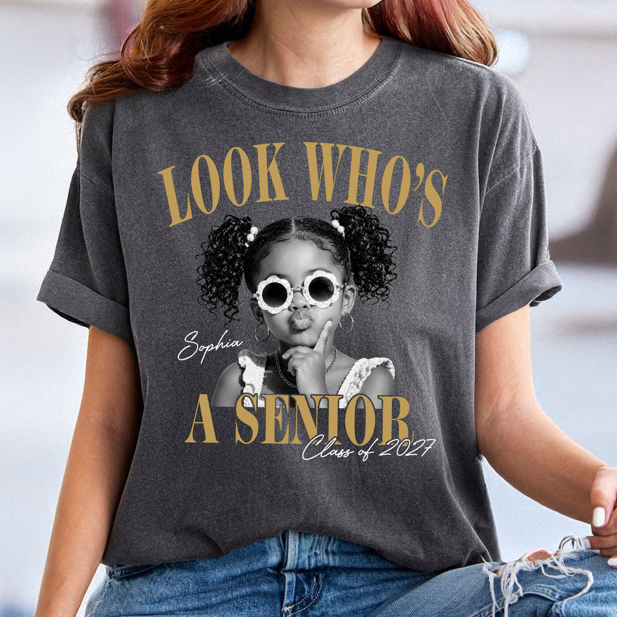 Custom Photo Look Who's A Senior 2027 Vintage Comfort Shirt CH07 180314